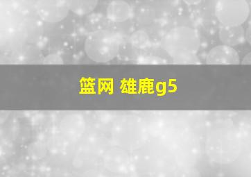 篮网 雄鹿g5